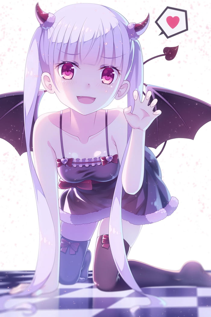 Anime Devil Girl Cute Anime Demon Girl HD wallpaper  Pxfuel