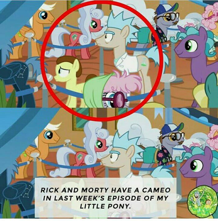rick and morty my little pony