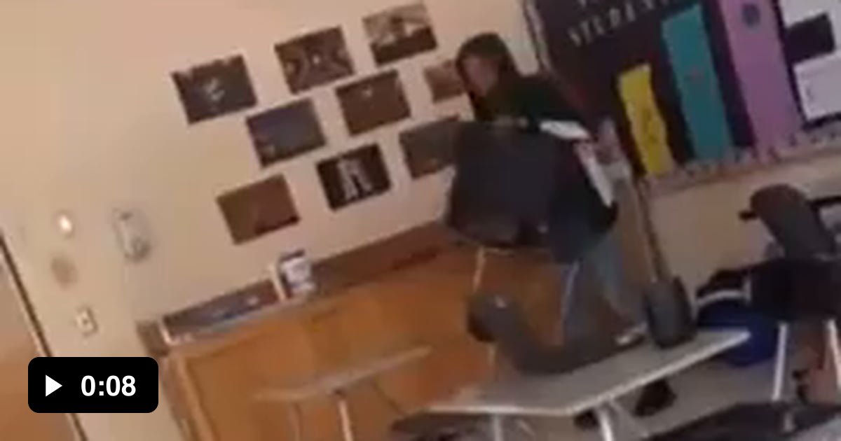 Student throws chair at teacher 9GAG