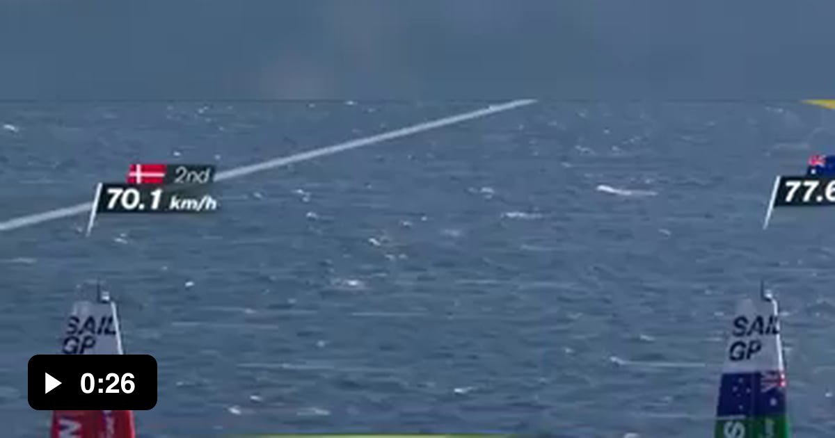 These F50 catamarans can reach 100km/h. It is estimated that these