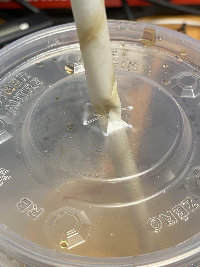 Paper Straw Gets Crushed by Plastic 