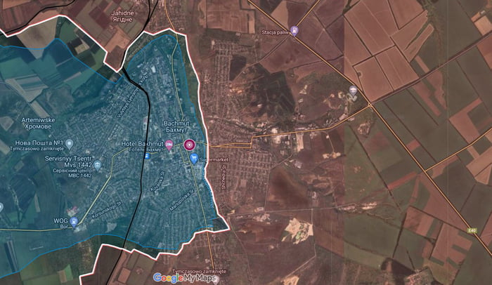 Bakhmut. No major changes. UA forces are defending along the Bakhmutka ...