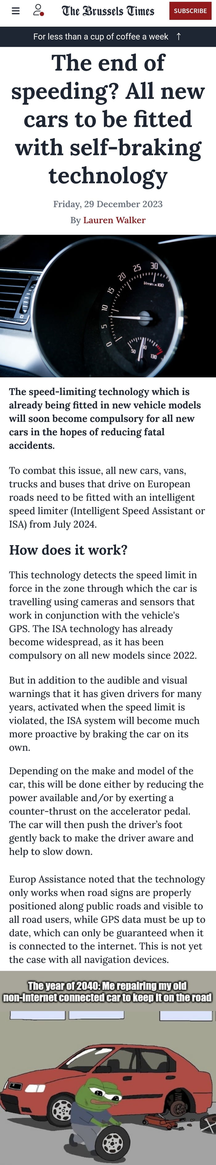 Welcome to the dystopian present of camera and internet connected cars