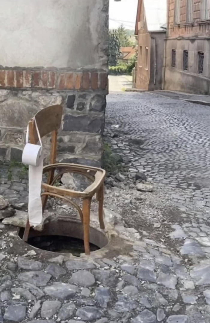 Most cost effective toilet, no pipes, no plumbing, it just all goes