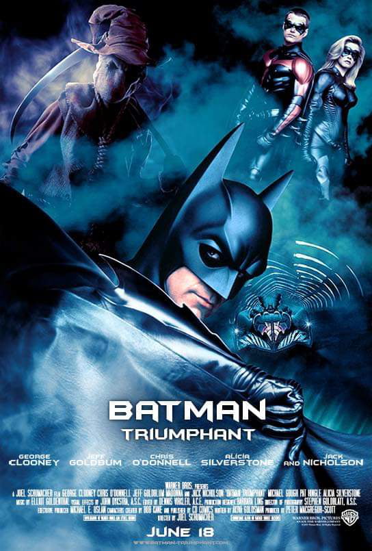 Batman Triumphant the failed fifth filmed in the Burton/Schumacher series.  - 9GAG