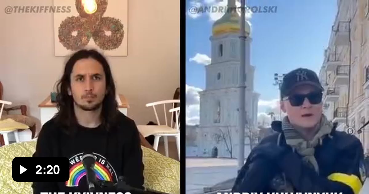 One of Ukraine’s most prominent singers Andriy Khlyvniuk sings Ukrainian song at St. Sophia