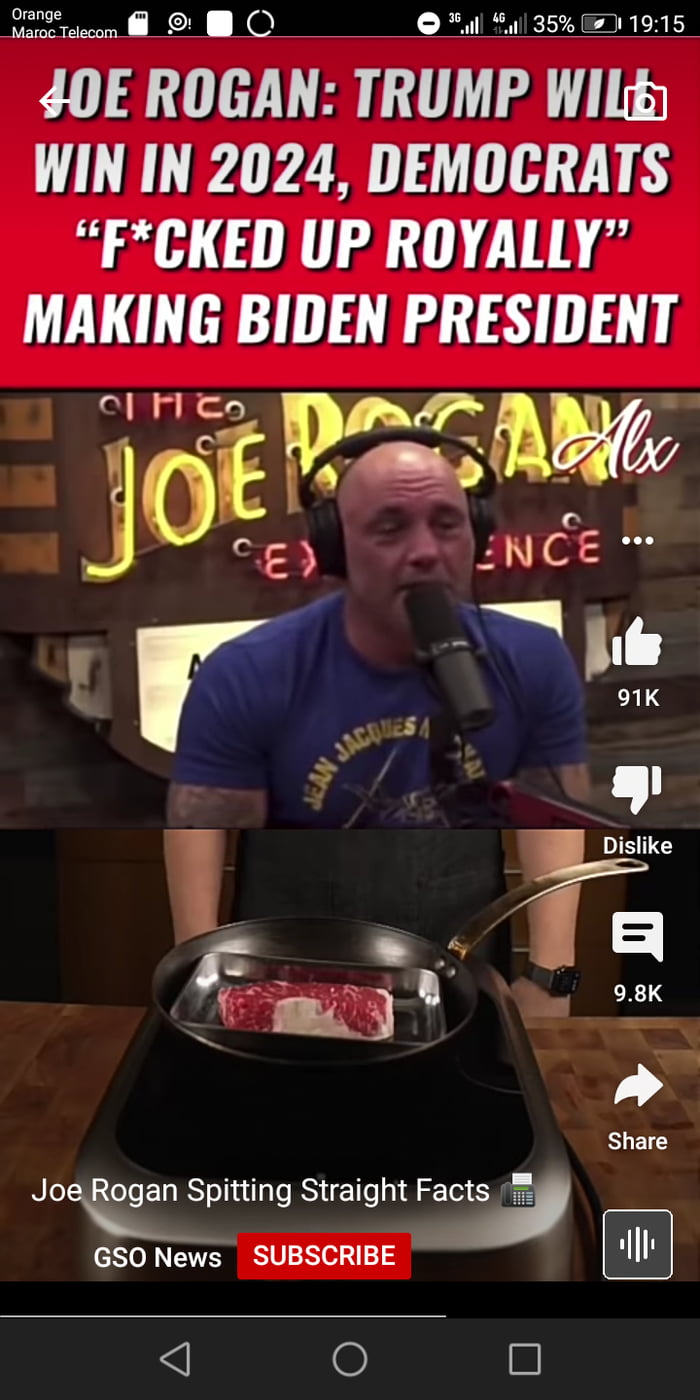 Joe Rogan cooking meat? - 9GAG