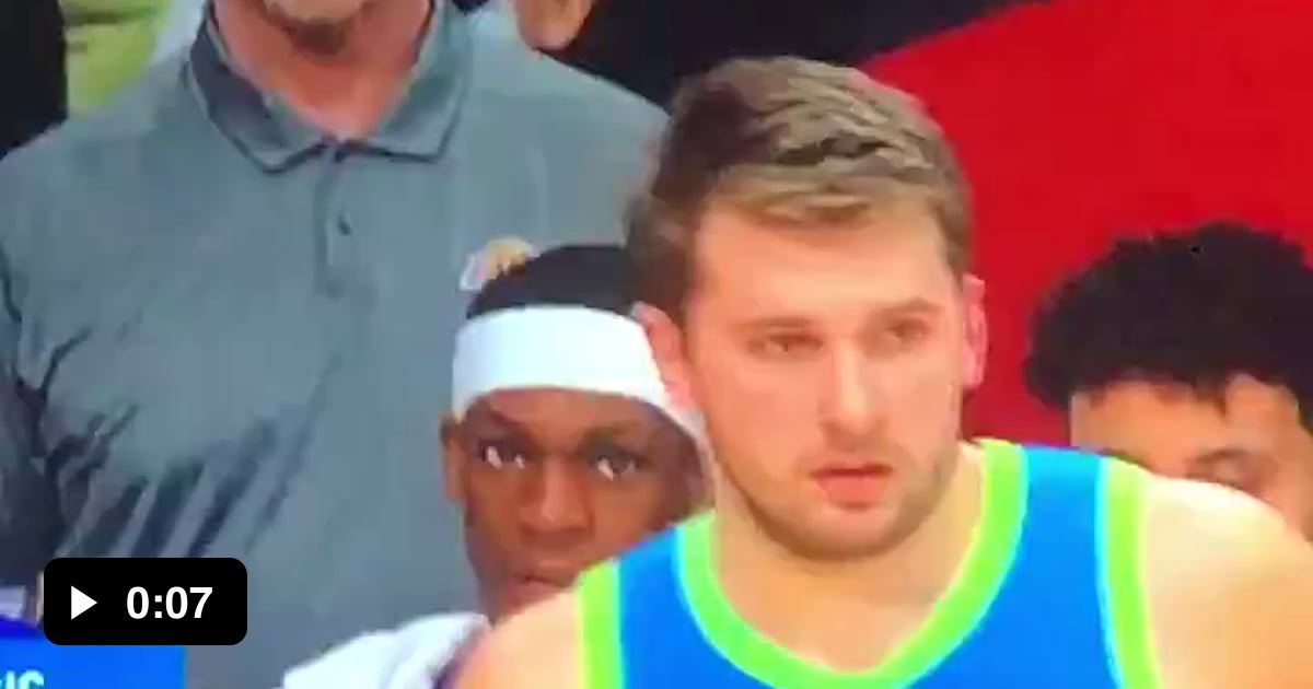 An unimpressed Rondo stares down Luka Doncic from the bench - 9GAG