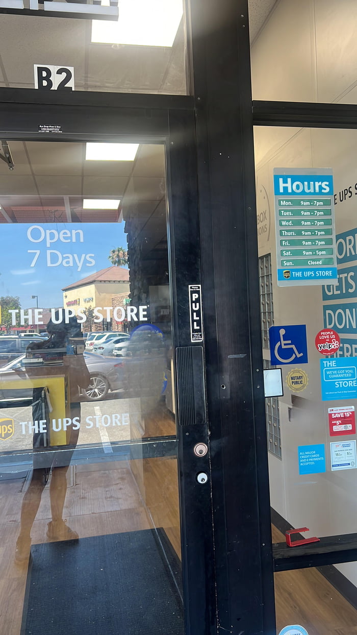 Went to drop a package off at the “Open 7 Days a Week/Closed on Sundays