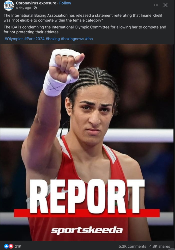 You leftists can hate the international boxing association all you want