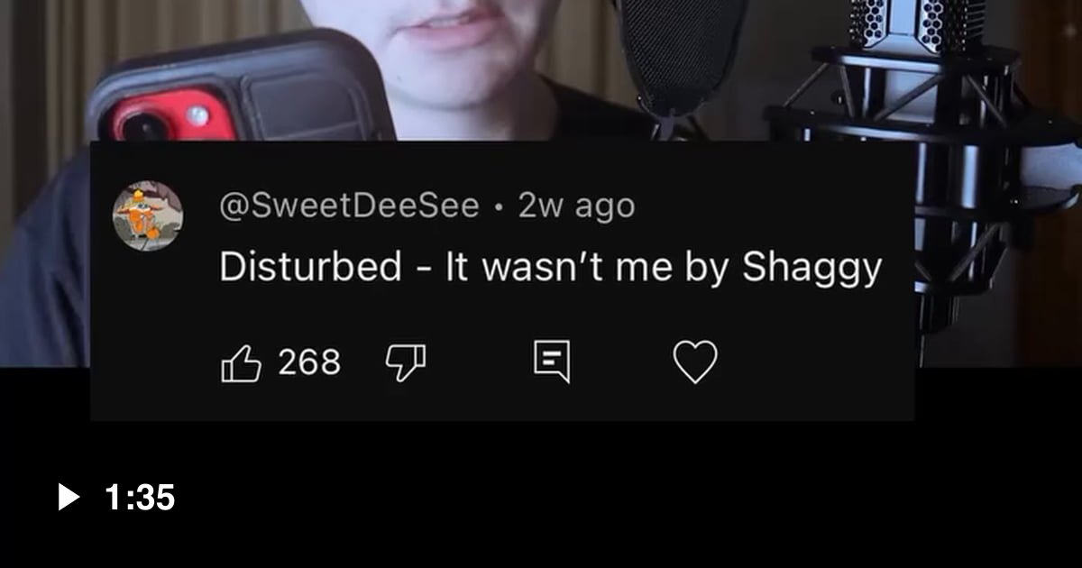 Sause macglocky if disturbed wrote it wasn t me by shaggy 9gag