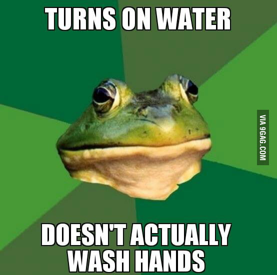 After using the bathroom at work 9GAG