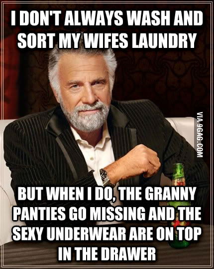 My wife s panties and the laundry 9GAG