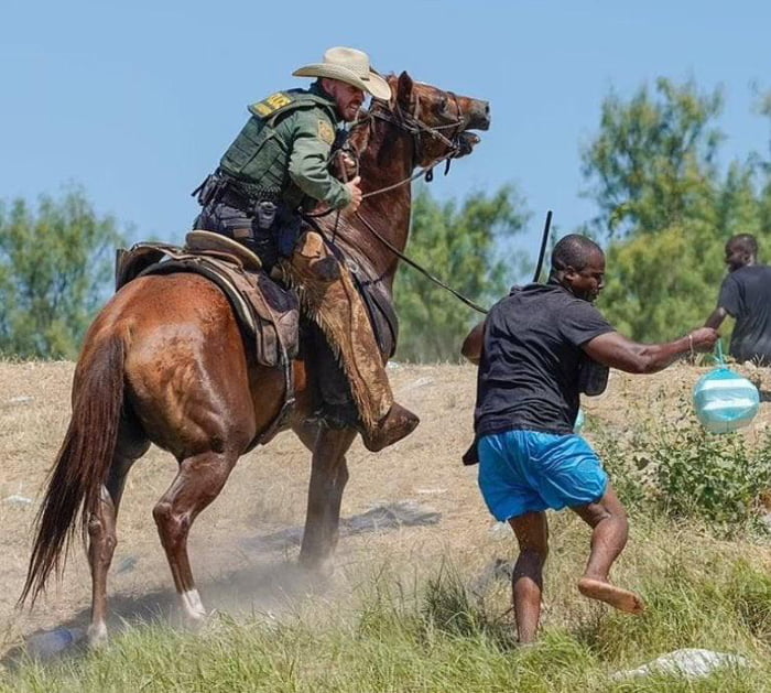 US Border Patrol stopping Haitian immigrants from crossing - 9GAG