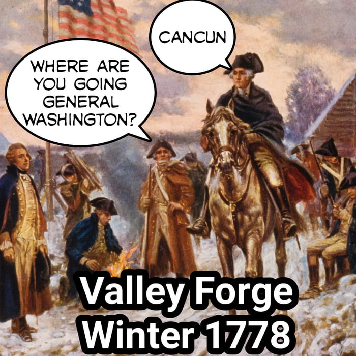 George Washington Leaves On A Sun Holiday - 9GAG