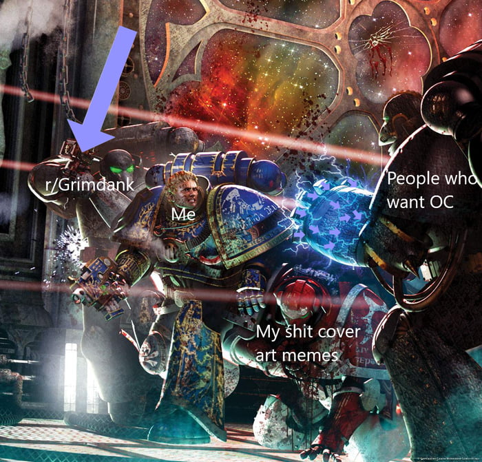 Making memes out of every Horus Heresy cover art, day eight: Battle for ...