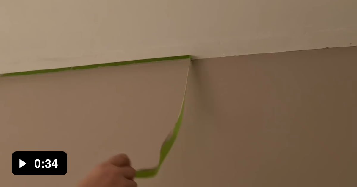 Removing masking tape after painting 9GAG
