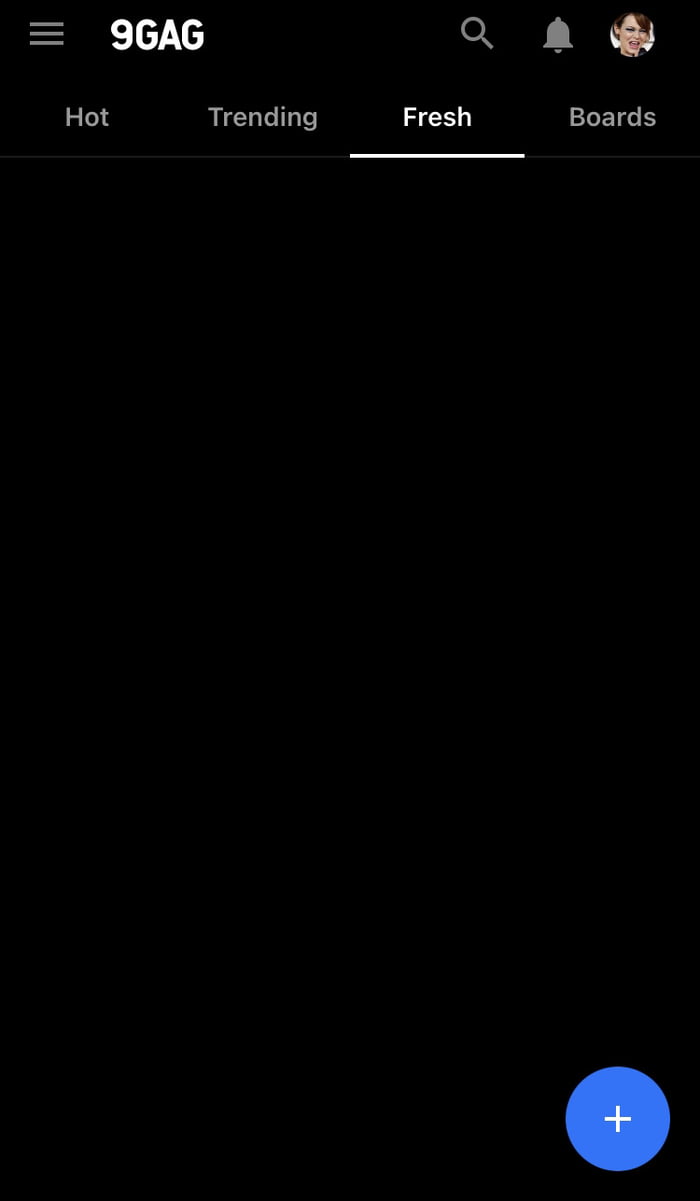 Anyone else expect this issue of a black screen when opening 9GAG? iOS