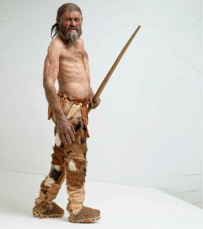 Reconstruction of the 5,300 year old mummy named Ötzi the Iceman from ...