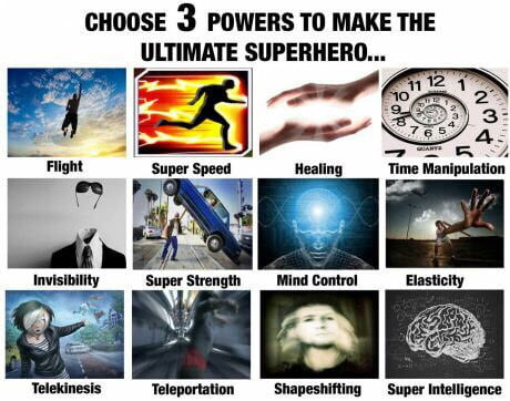 Time Manipulation, Mind Control, Teleportation - 9GAG