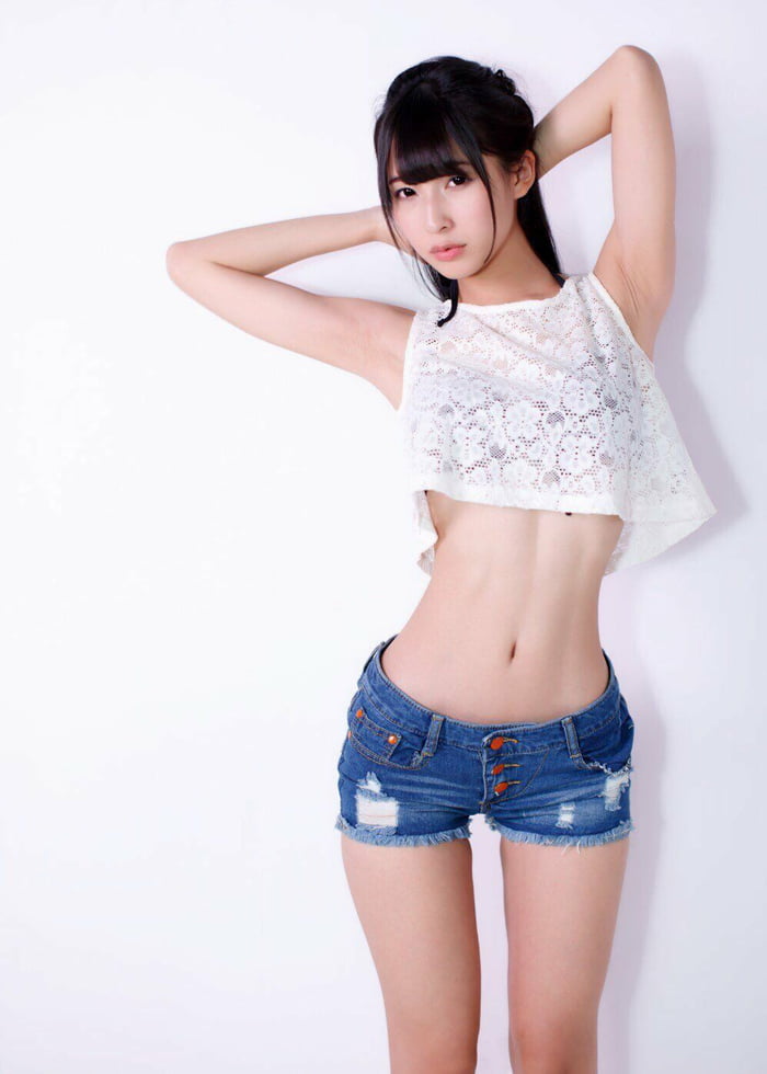 Cute shorts asian messy