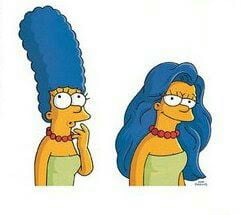 Marge Simpson Hair Down 9gag