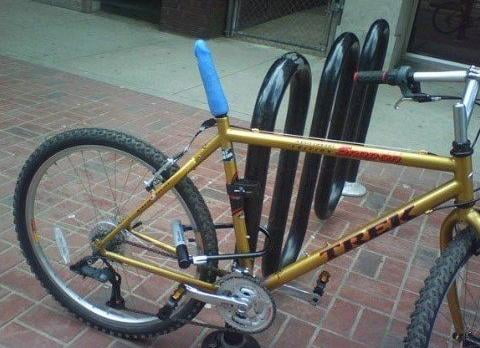 Bike with dildo