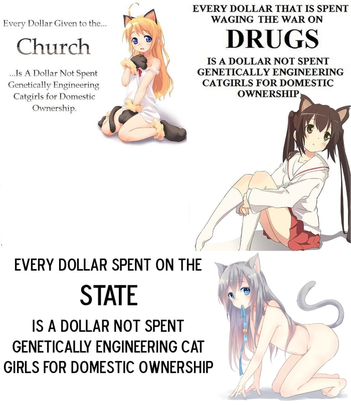 Less drugs, more catgirls, Genetically Engineered Catgirls