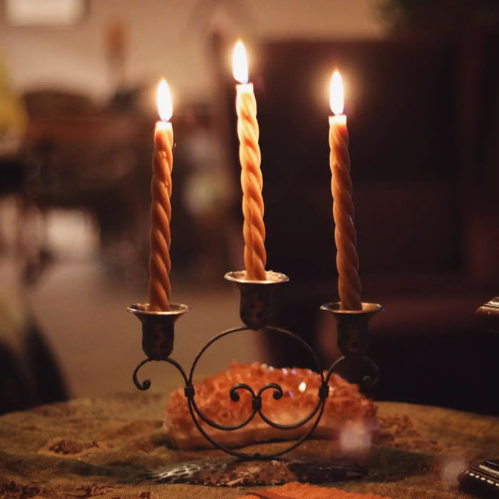 Cozy moment, with beeswax candles 9GAG