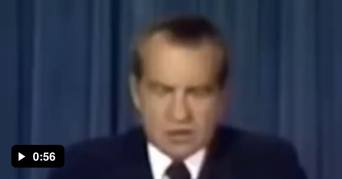 Richard Nixon speech that warned of an impending moon disaster years ...