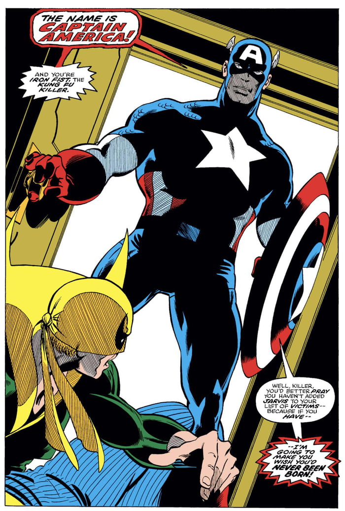 Captain America by John Byrne (Iron Fist #12, January 1977) - 9GAG