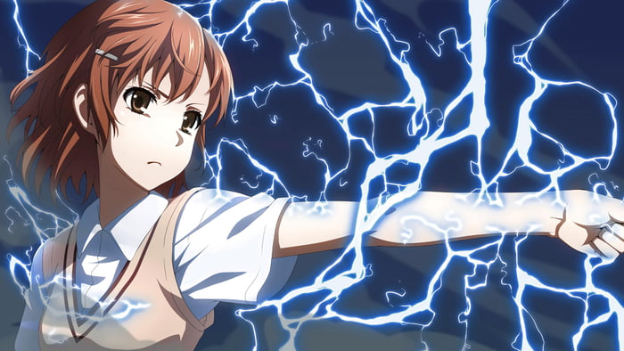 Misaka Mikoto firing her railgun - 9GAG