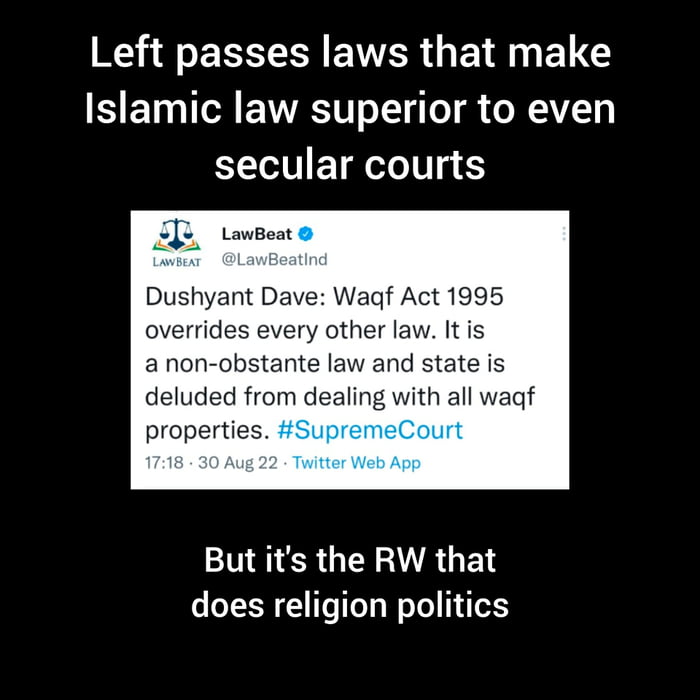 If tomorrow Waqf says Supreme Court is their property... oh wait! 9GAG