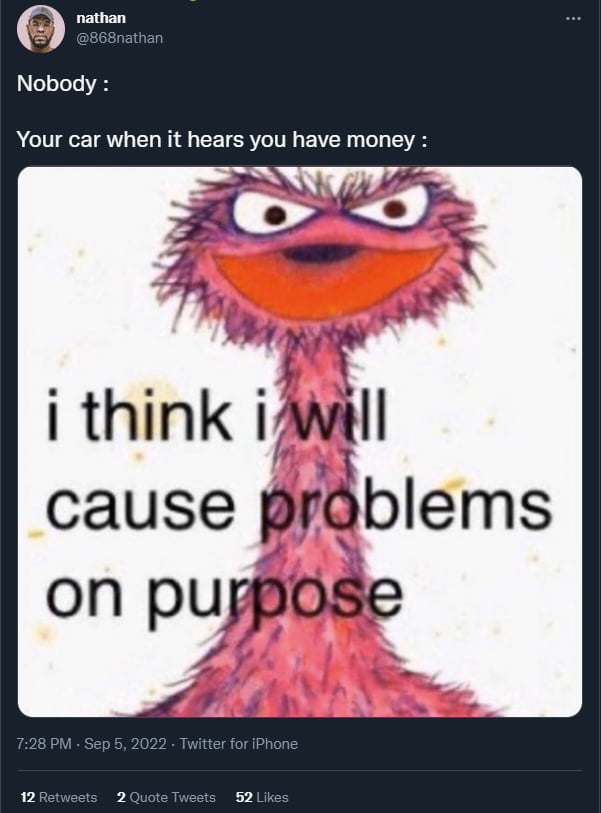Mo' money, motor problems - 9GAG