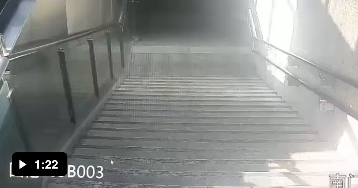 Lady falls down stairs but passerby walked off due to accusation scams -  9GAG