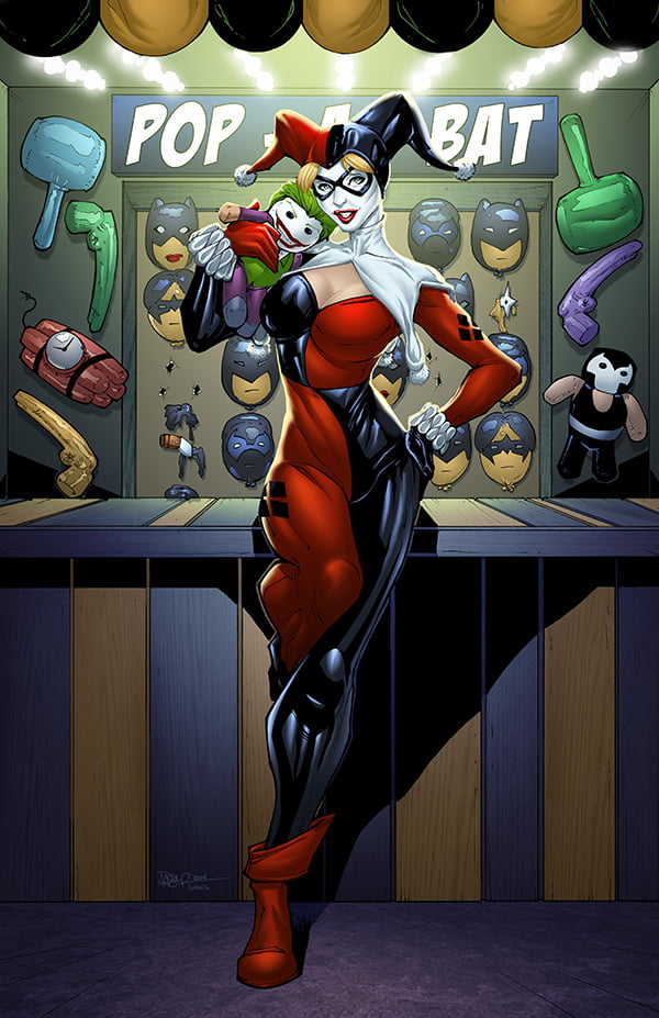 Harley Quinn Colors By Sean E Over Pencils Inks By Dannielle