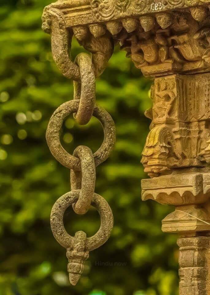 Ancient India Temple Chain Made Out Of Rock It Would Have Taken High