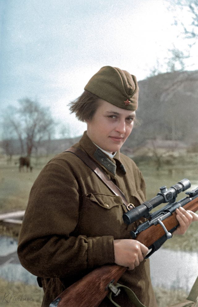 Soviet Sniper Lyudmila Pavlichenko, Credited With 309 Confirmed Kills ...