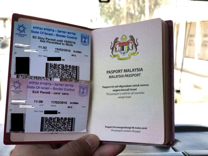 can malaysian passport travel to israel