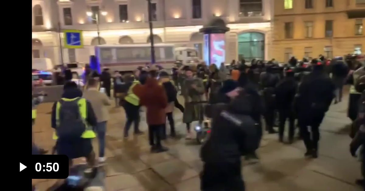 Happening right now in Moscow: Russians being arrested for protesting ...