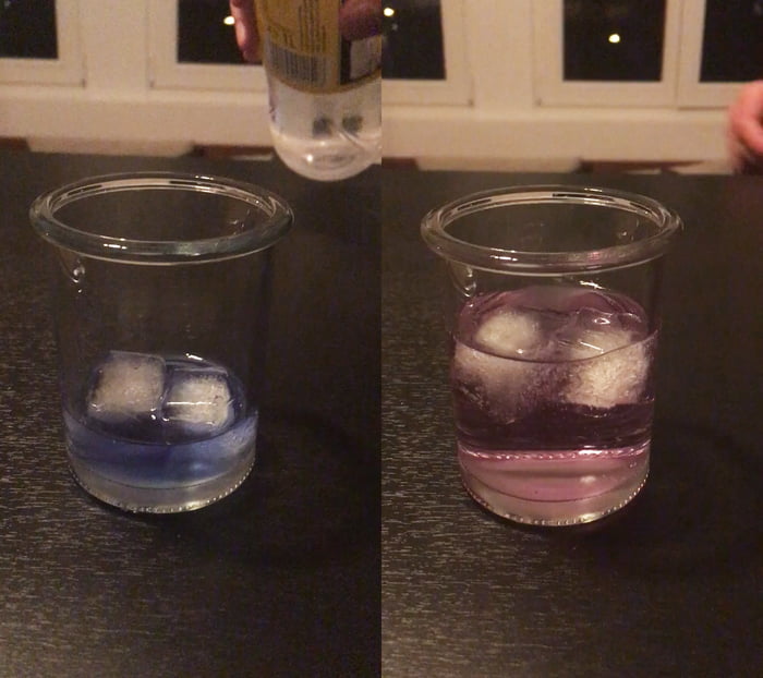 Download This gin changes its color when you pour in Tonic Water - 9GAG
