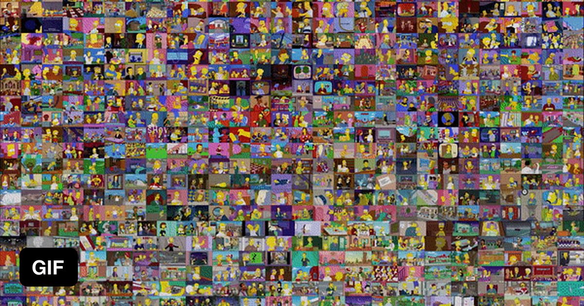 500 Simpsons Episodes At The Same Time - 9gag