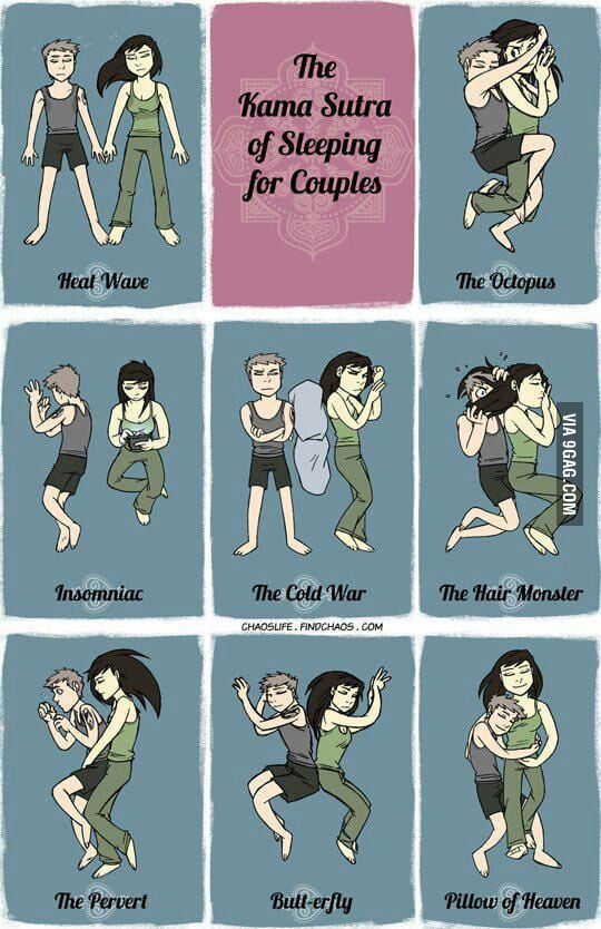 How Couples Sleep 9gag