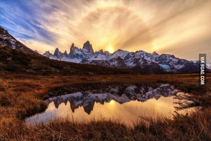 Ring of Fire, Fitz Roy, Argentina - by Matthias 