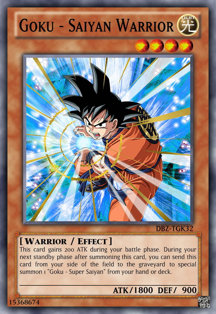 Goku Yu-gi-oh card - 9GAG.