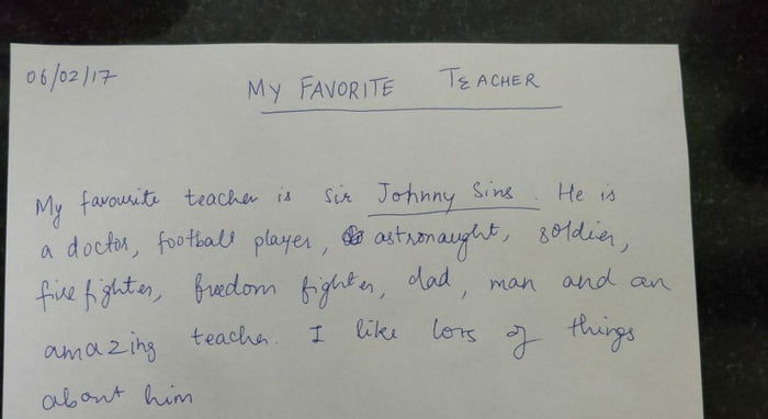 Family Business Essay Class Th Student Asked To Write Essay On Ldquomy Favorite Teacherrdquo Ndash Research Paper Samples Essay also Compare Contrast Essay Papers Class Th Student Asked To Write Essay On My Favorite Teacher Learn English Essay