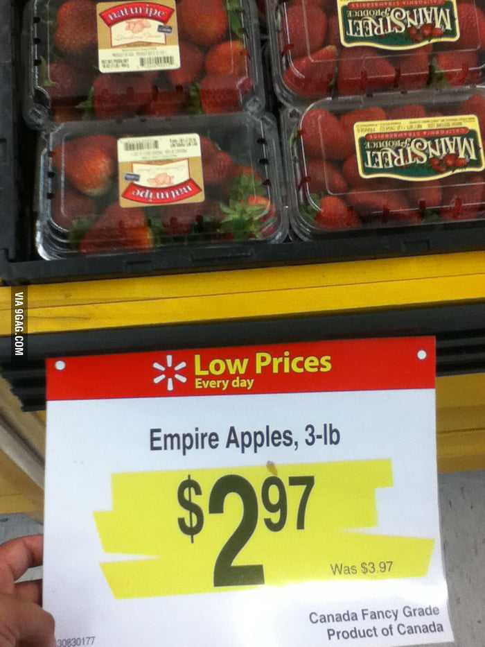 Strangest Apples I Ve Ever Seen Walmart Canada 9gag