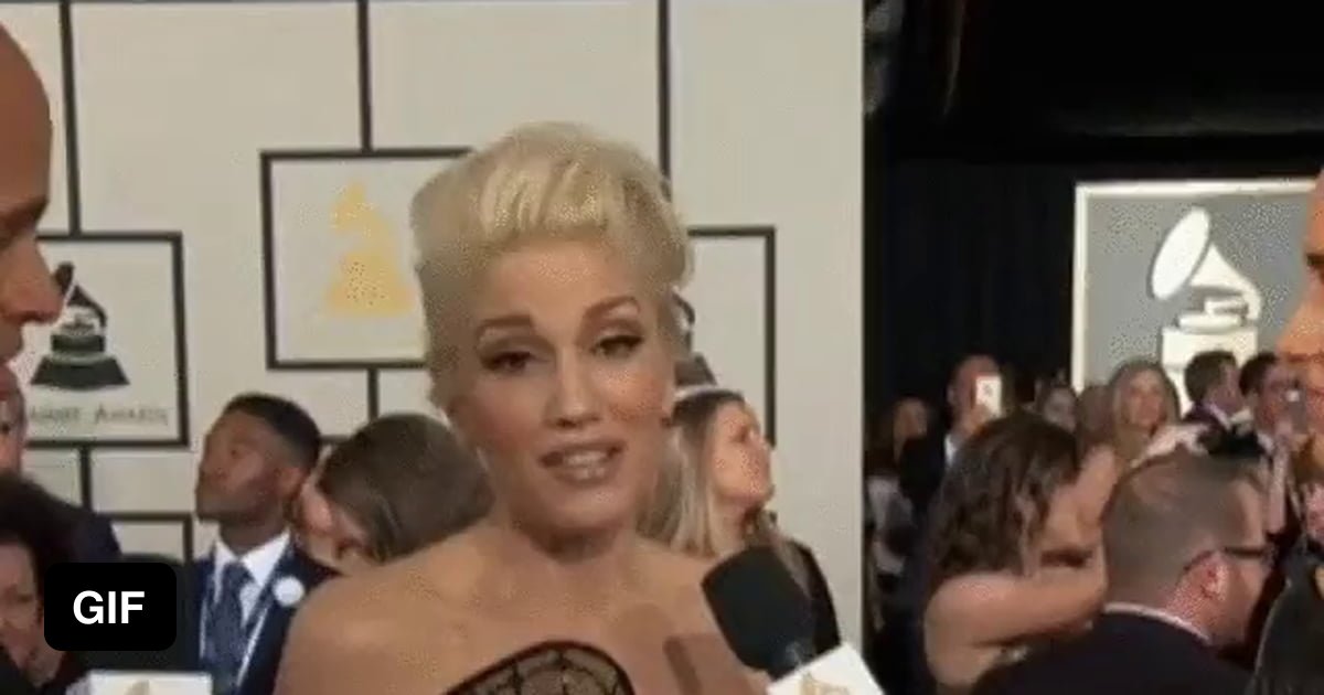 Gwen Stefani's interview at the Grammy awards. 9GAG