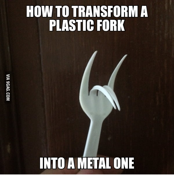 Transforming plastic into metal 9GAG