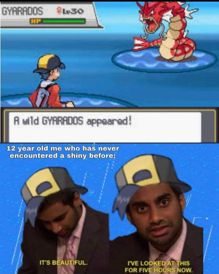 Share your first reaction the first time seeing shiny - 9GAG